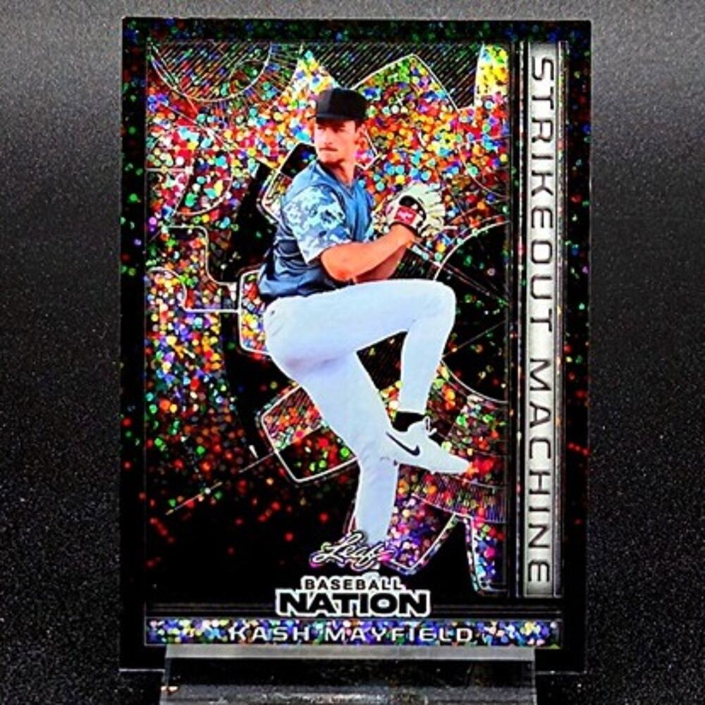 Kash Mayfield 1/1 Strikeout Machine Black Sparkle San Diego Padres Top Prospect